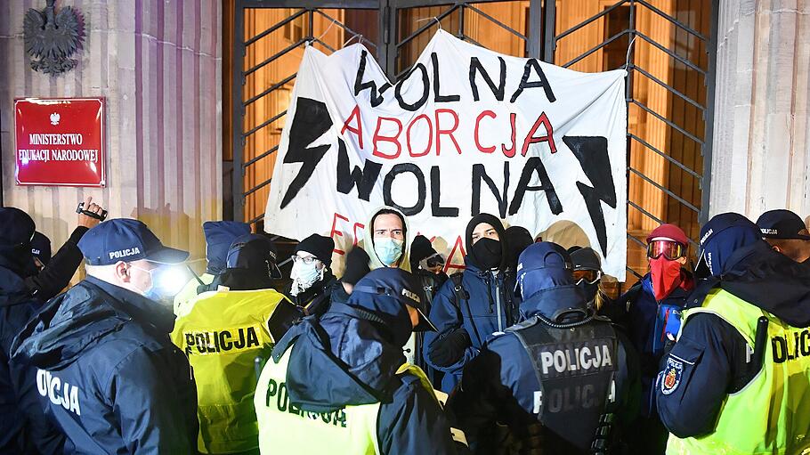 Proteste gegen verschärftes Abtreibungsrecht in Polen