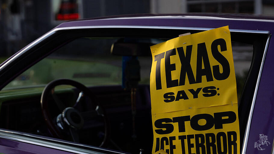 Demonstration in Texas gegen die Einwanderungs- und Zollbeh&ouml;rde ICE