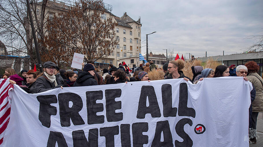 Antifa-Demonstration in Budapest