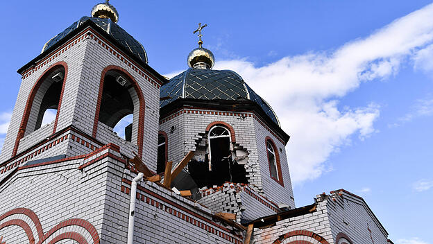 Ukraine Russia Military Operation 8194265 16.05.2022 The view shows a destroyed temple in the course of Russia s militar