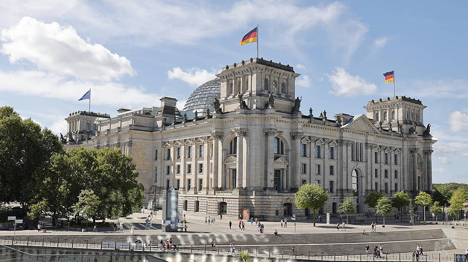 Blick auf den Deutscher Bundestag