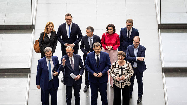 Pressekonferenz nach Einigung bei Koalitionsverhandlungen