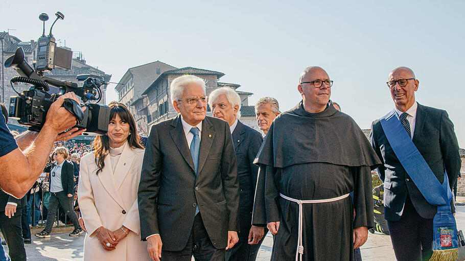Sergio Mattarella in Assisi