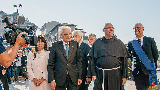 Sergio Mattarella in Assisi