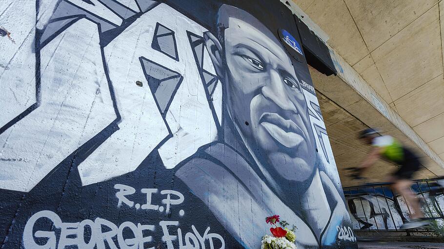 Graffiti des getöteten Afroamerikaners George Floyd