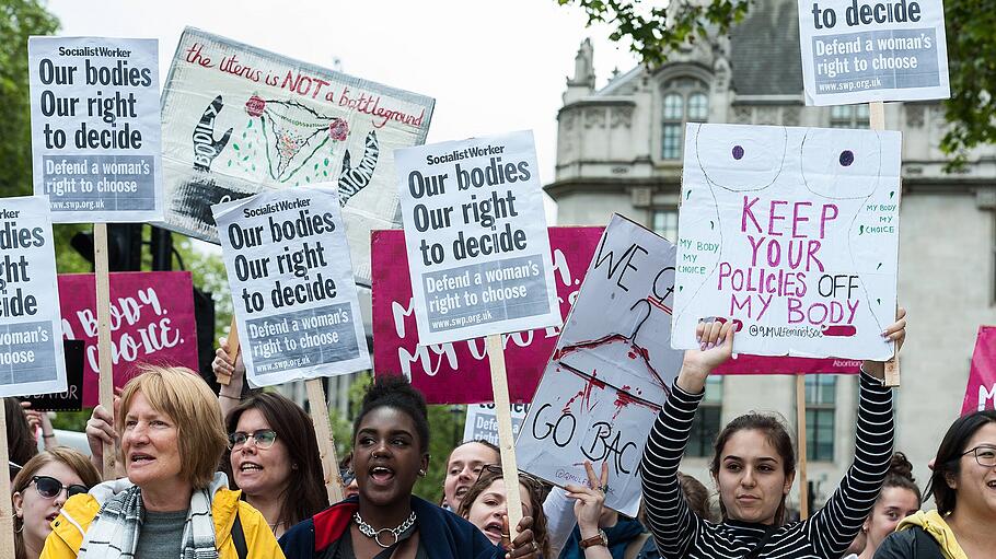 Abtreibungsbefürworter protestieren im Mai 2019 in London