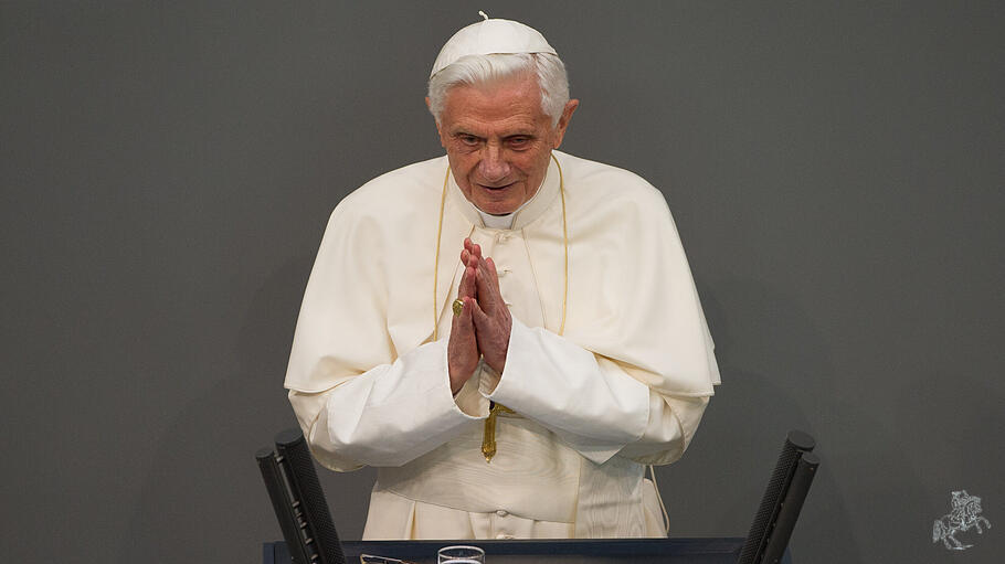 Papst Benedikt XVI. bei Bundestagsrede am 22. September 2011 im Deutschen Bundestag.