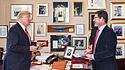 Donald Trump mit Kai Diekmann im "Trump Tower"
