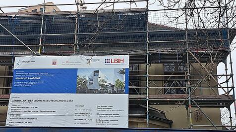 Baustelle „Jüdische Akademie“ in Frankfurt