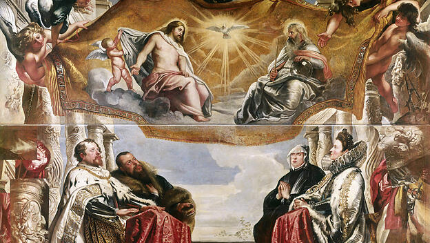 The Gonzaga Family in Adoration of the Holy Trinity, 1604-1605. Creator: Rubens, Pieter Paul (157
