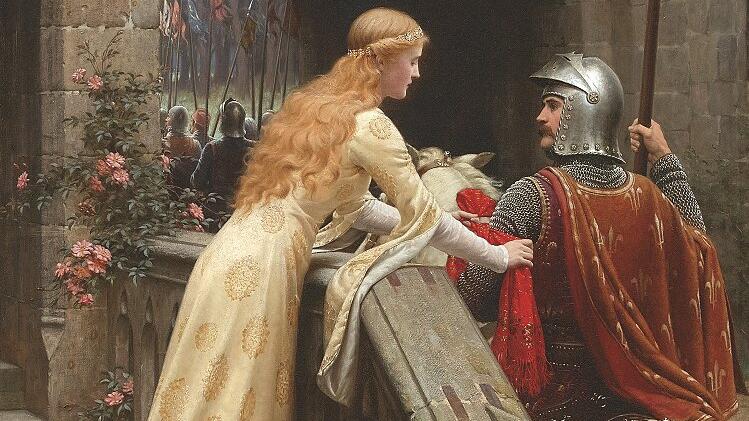 "Gott sei mit dir!" von Edmund Blair Leighton (1900)