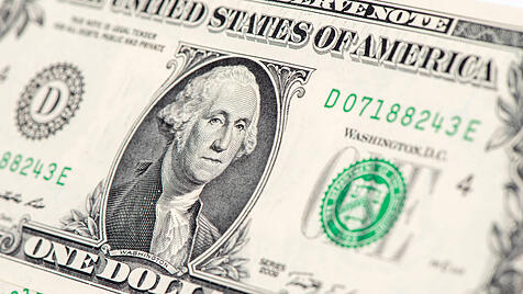 Nahaufnahme von einem US-Dollarschein