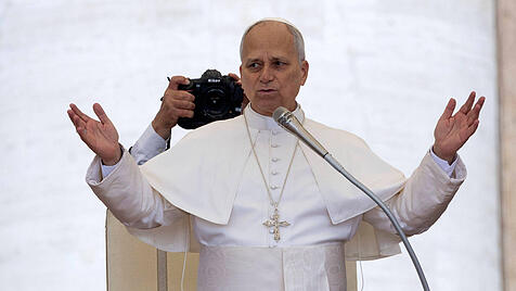 Papst Leo XIV. am 22. Oktober