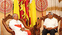 Präsident Rajapaksa im Gespräch mit Kardinal Ranjith