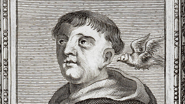 Der heilige Thomas von Aquin (1228 bis 1274), anonyme Illustration, 1716.