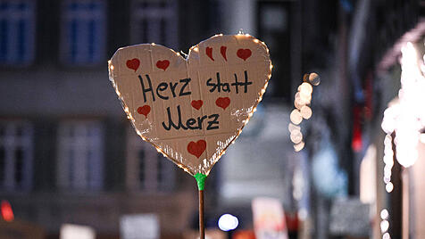 Demonstration gegen die CDU