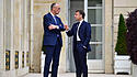 Friedrich Merz bei seinem Antrittsbesuch beim französischen Präsidenten Emmanuel Macron