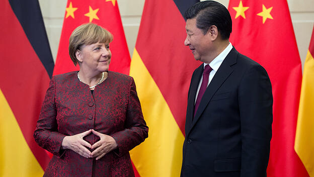Bundeskanzlerin Angela Merkel in Peking