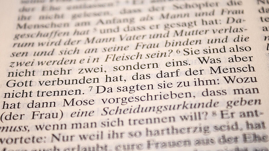 Ausschnitt Bibel