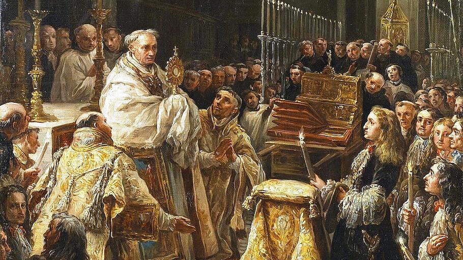 Anbetung der „Heiligen Hostie“ durch König Karl II. von Spanien
