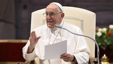 Papst Franziskus im Petersdom