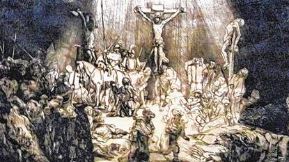 "Die drei Kreuze", Rembrandt, 1653