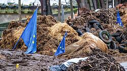 Bauernprotest in Metz, Frankreich
