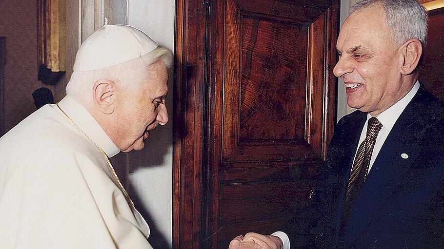Benedikt XVI. und Marcello Pera