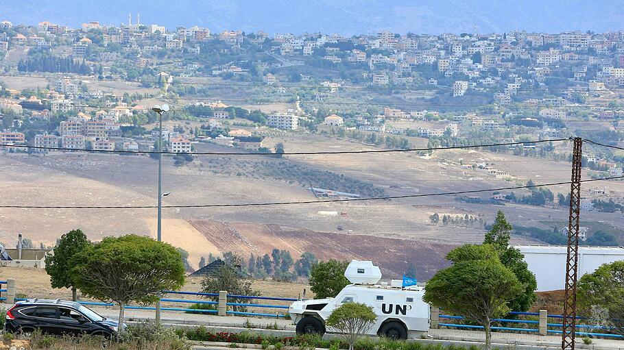 UNIFIL-Fahrzeug in Marjeyoun