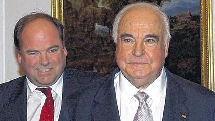 Walter Kohl und sein Vater Helmut Kohl.