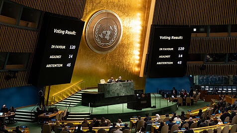 Sitzung der UN-Vollversammlung am 27. Oktober