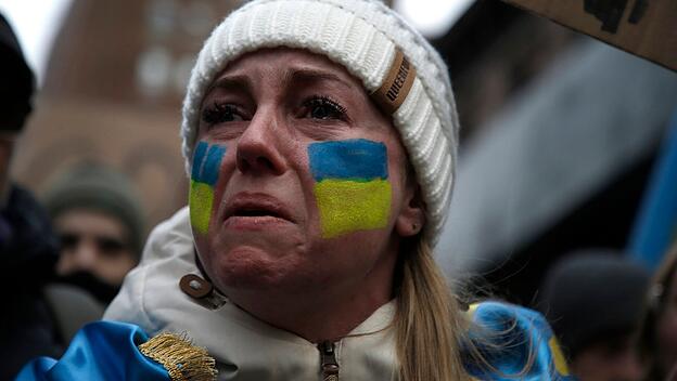 Ukraine-Unterstützer in Manhattan