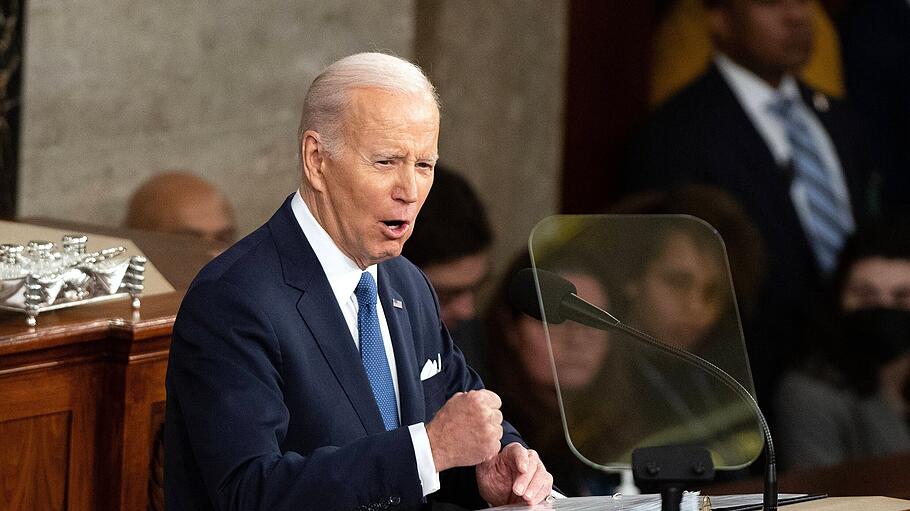 US-Präsident Joe Biden hält seine Rede zur Lage der Nation
