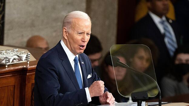 US-Präsident Joe Biden hält seine Rede zur Lage der Nation