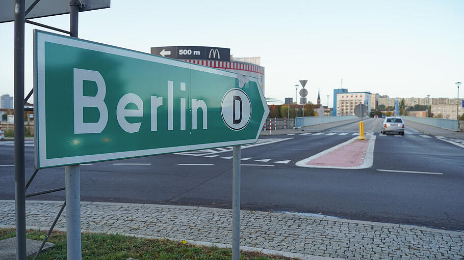 Der Weg nach Berlin aus Richtung Osten