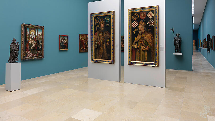 Der Dürersaal im germanistischen Nationalmuseum. Hier findet die Ausstellung „Nürnberg global“ statt.