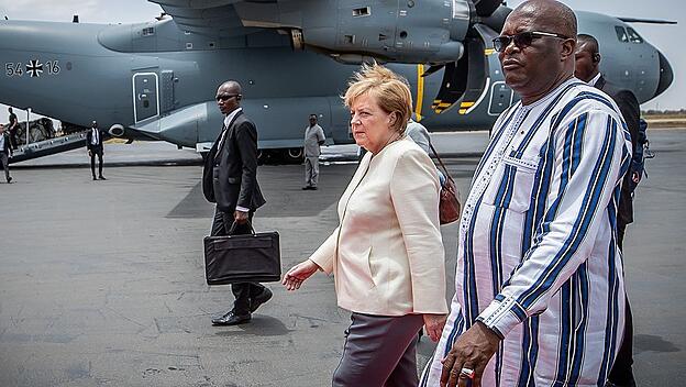 Kanzlerin Merkel in Afrika