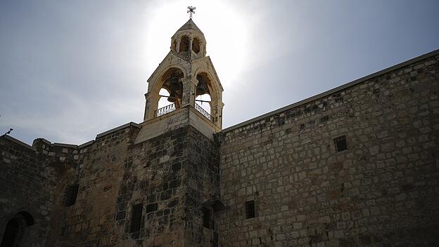 Glockenturm der Geburtskirche in Bethlehem
