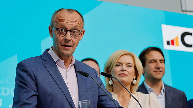 Deutschland, Berlin, Europawahl 2024, Wahlparty der CDU mit Friedrich Merz nach Europawahl