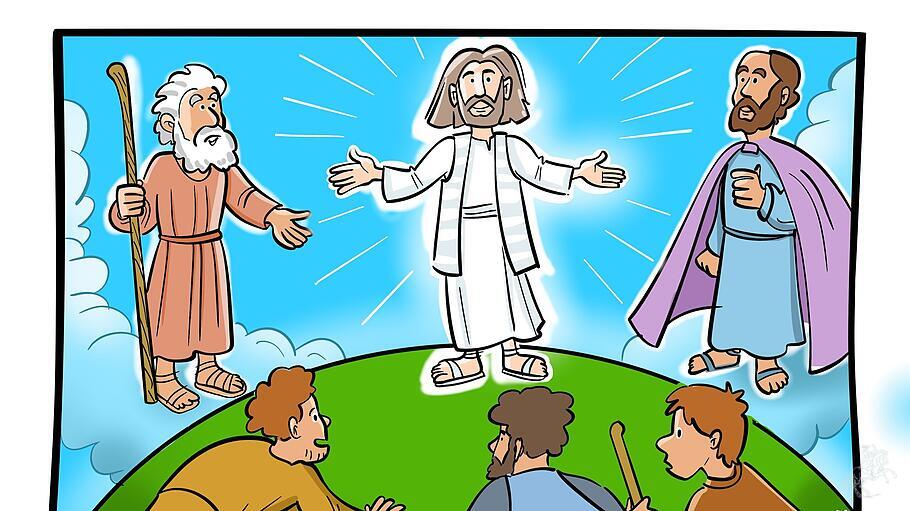 Mt 17,1-9: Die Verkl&auml;rung Christi.