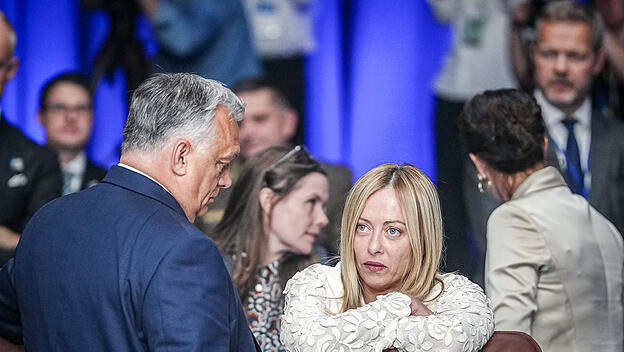 Viktor Orbán und Giorgia Meloni