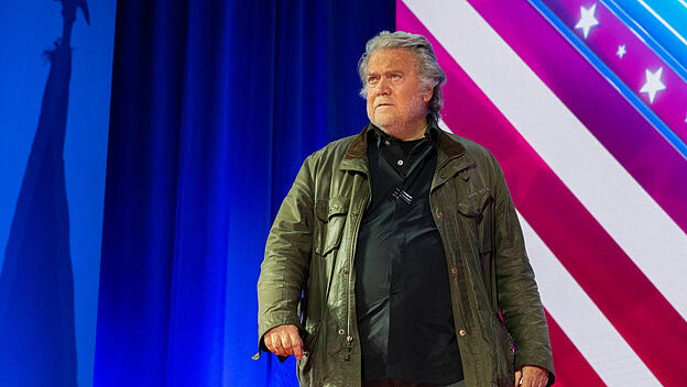Steve Bannon bei seinem Auftritt im Februar bei der CPAC-Konferenz