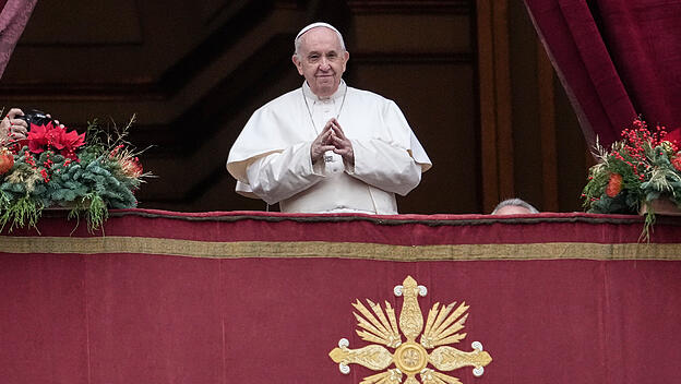 Papst spendet Segen «Urbi et Orbi» zu Weihnachten