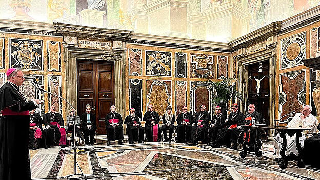 Beim Ad Limina Besuch der deutschen Bischöfe in Rom