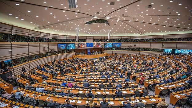 Europäisches Parlament -  Plenarsaal des Parlaments in Straßburg
