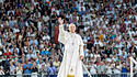 Papst Leo XIV. im Stadion Santiago Bernab&eacute;u von Real Madrid
