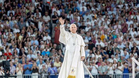 Papst Leo XIV. im Stadion Santiago Bernabéu von Real Madrid