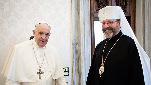 Papst und Erzbischof Schewtschuk