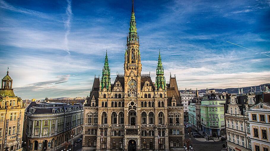 Liberec Town Hall in the Czech Republic