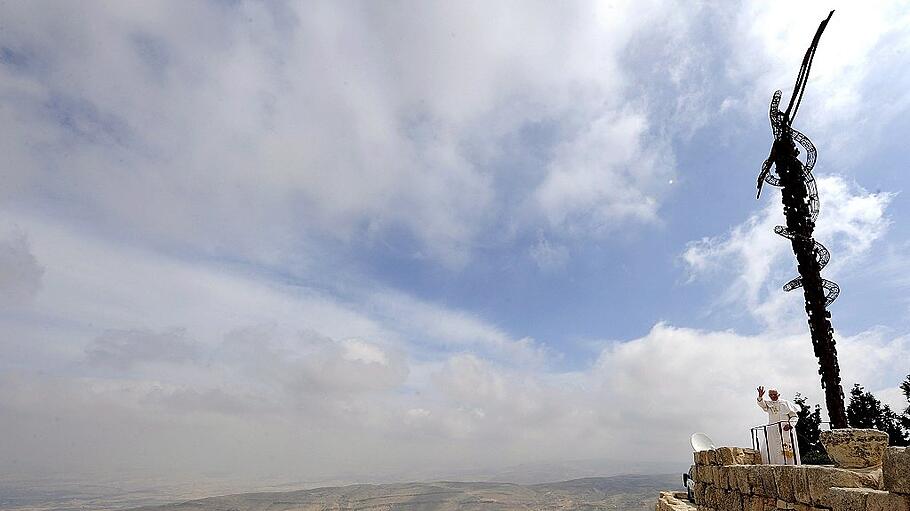 Papst in Jordanien - Besuch auf Berg Nebo